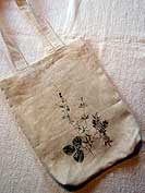 Tasche aus Leinen, bedruckt